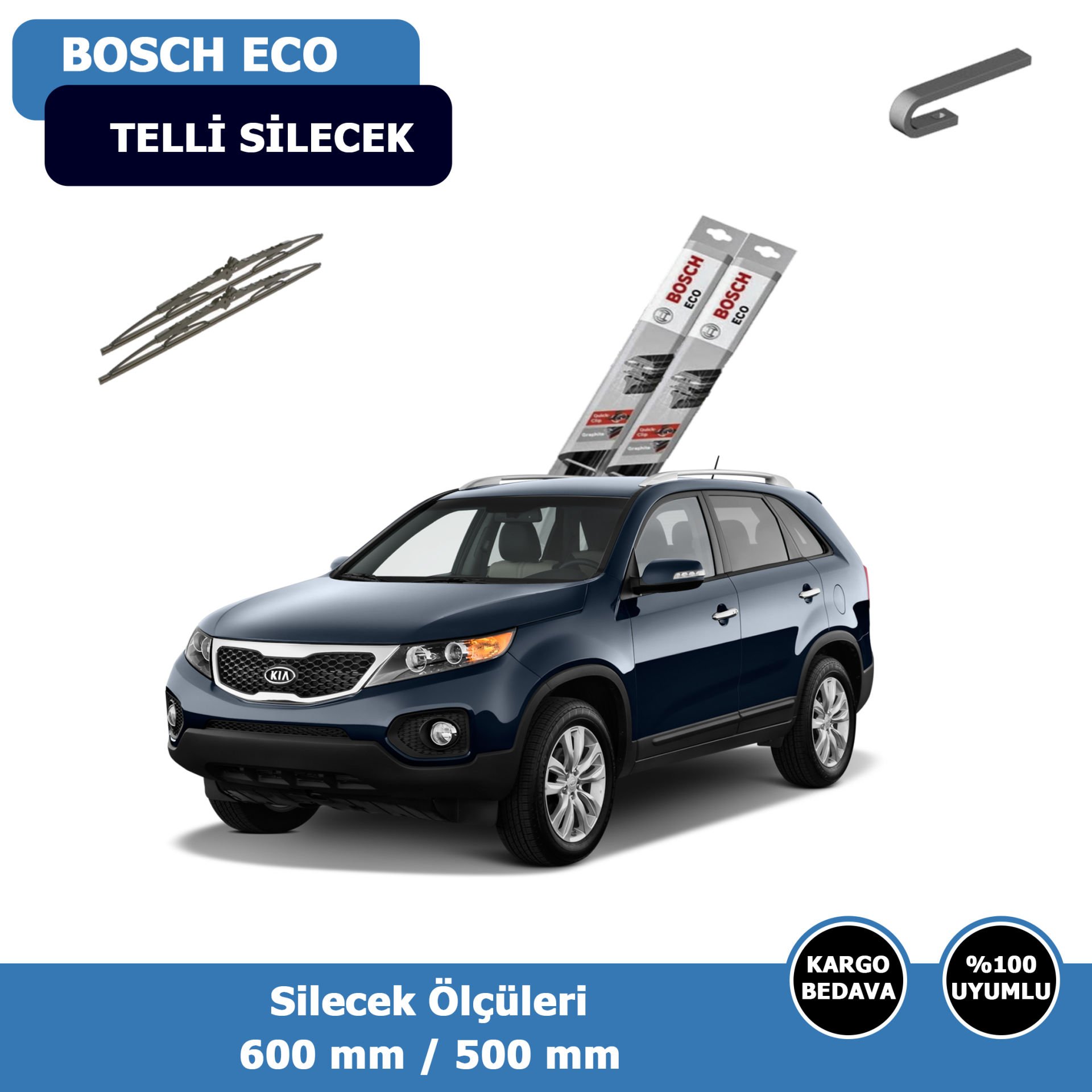 Kia Sorento Ön Silecek Süpürgesi (2010-2014)Bosch Eco
