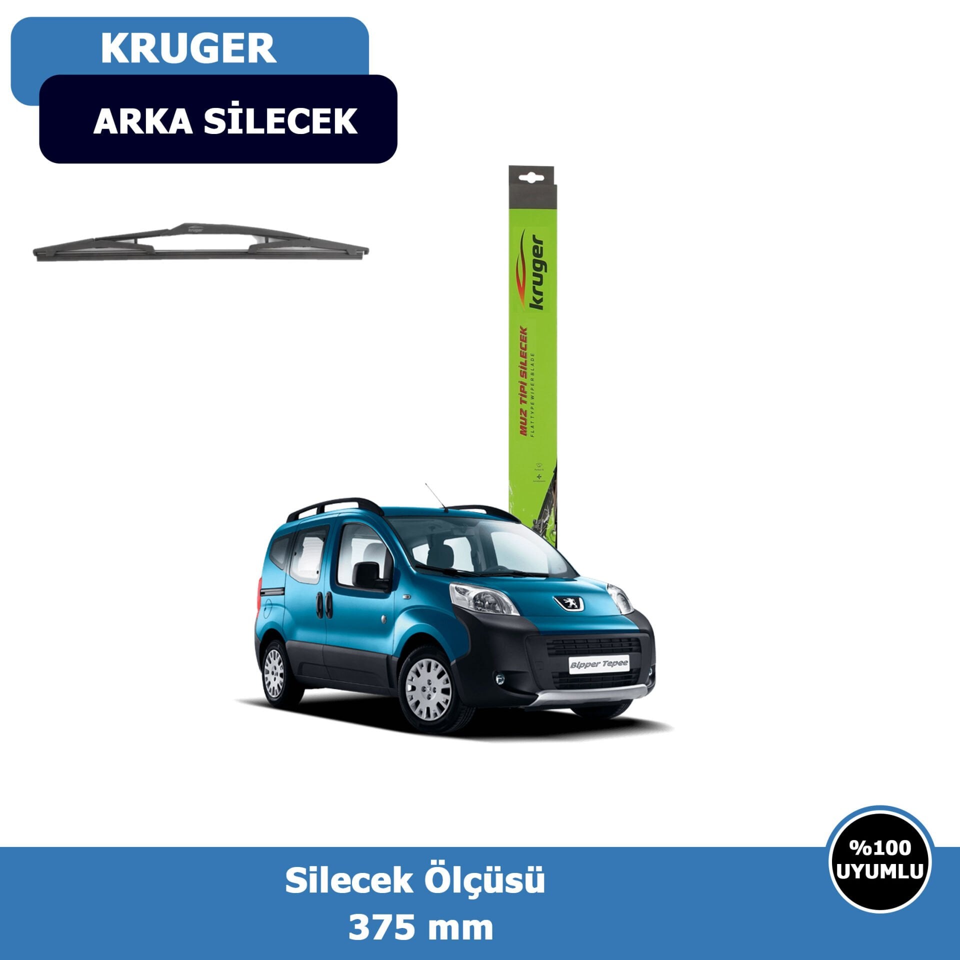 Peugeot Bipper Arka Silecek Süpürgesi (2008-2017)Kruger