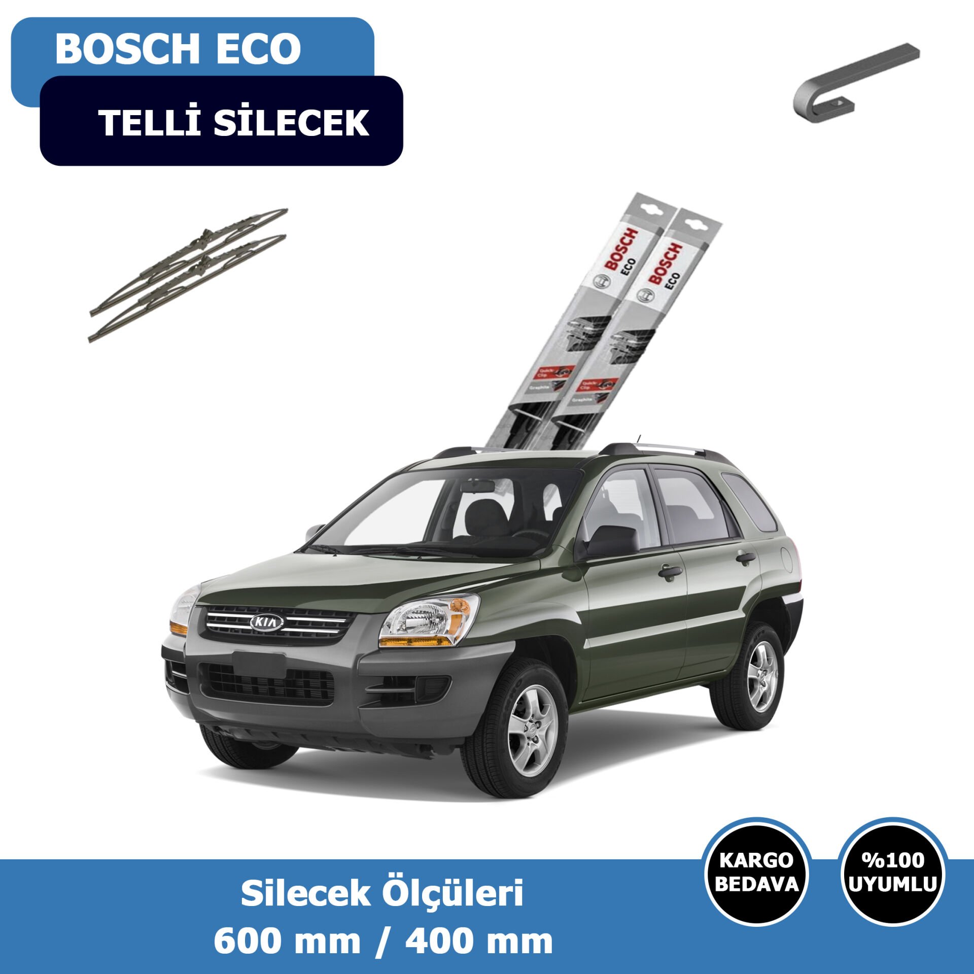 Kia Sportage Ön Silecek Süpürgesi (2004-2010)Bosch Eco
