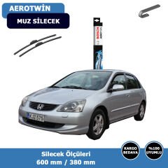 Honda Cıvıc Hatchback Ön Silecek Süpürgesi (2001-2005)Bosch Aerotwin