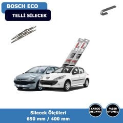 Peugeot 206 / 206+ Ön Silecek Süpürgesi (2000-2014)Bosch Eco