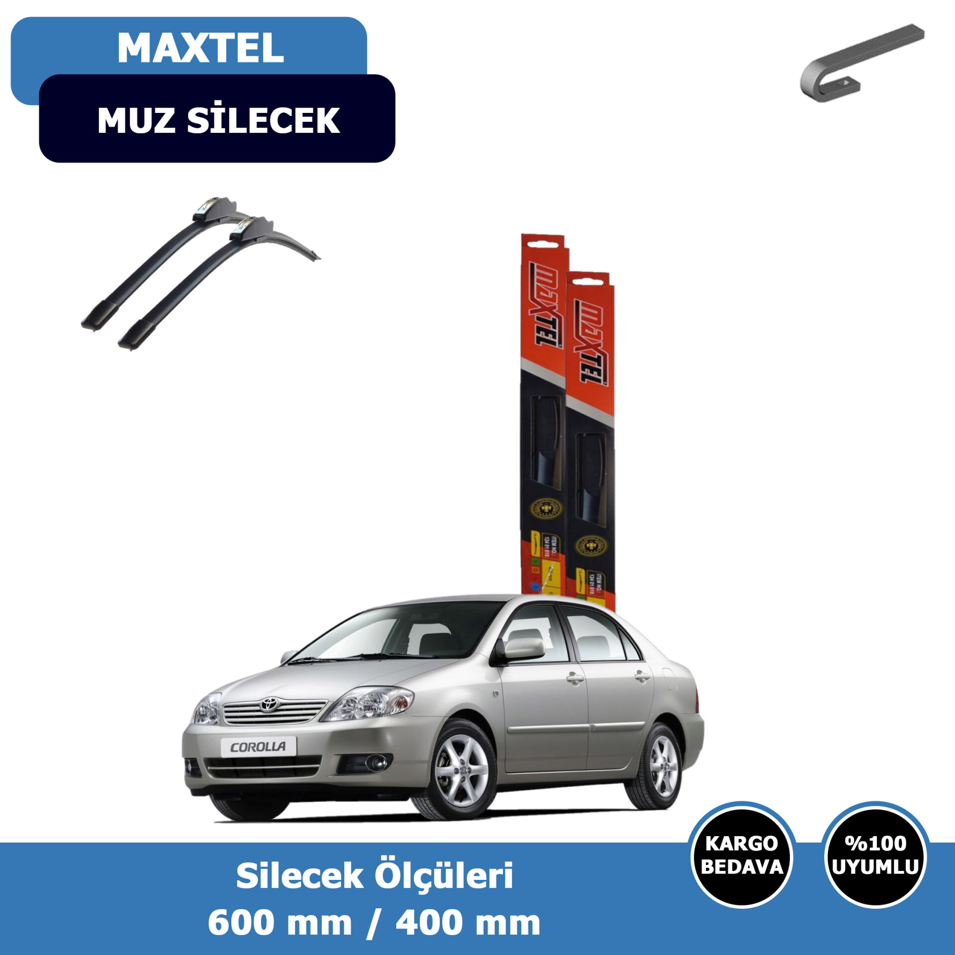 Toyota Corolla Ön Silecek Süpürgesi (2002-2006)Maxtel
