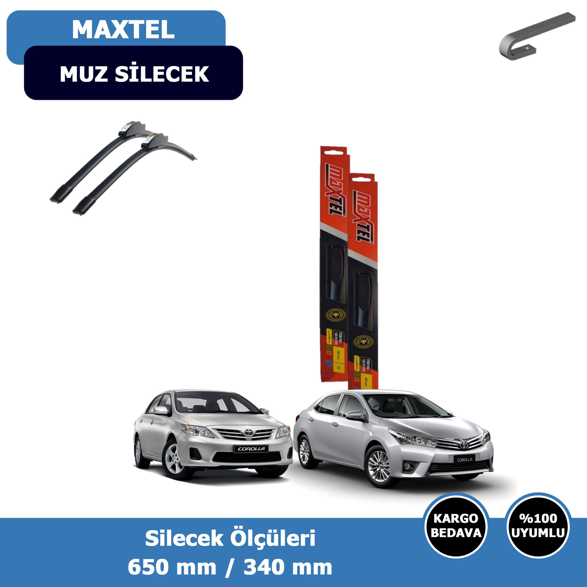 Toyota Corolla Ön Silecek Süpürgesi (2013-2018)Maxtel