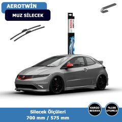 Honda Cıvıc Hatchback Ön Silecek Süpürgesi (2006-2011)Bosch Aerotwin