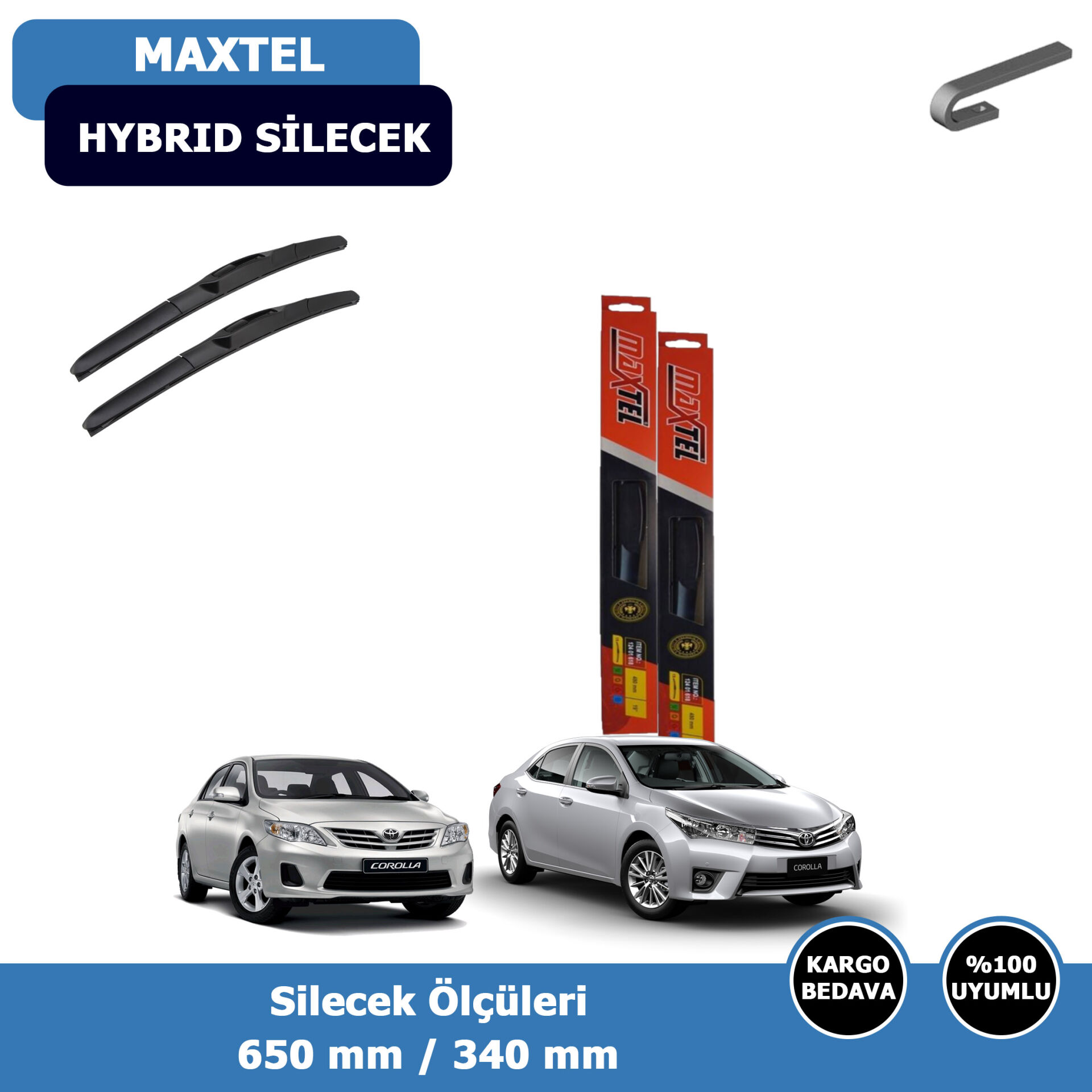 Toyota Corolla Ön Silecek Süpürgesi Hybrid (2013-2018)Maxtel