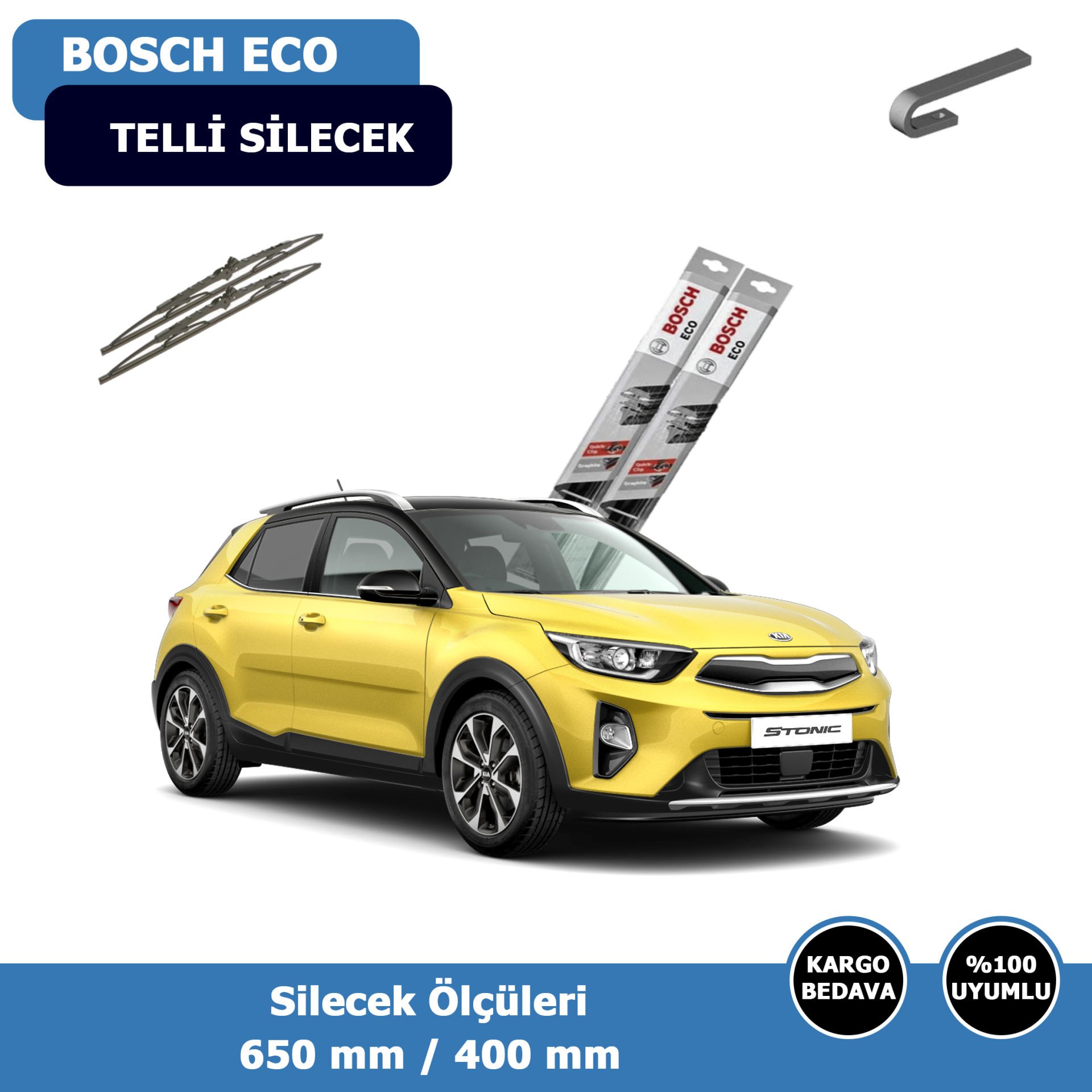 Kia Stonic Ön Silecek Süpürgesi (2020-2021)Bosch Eco