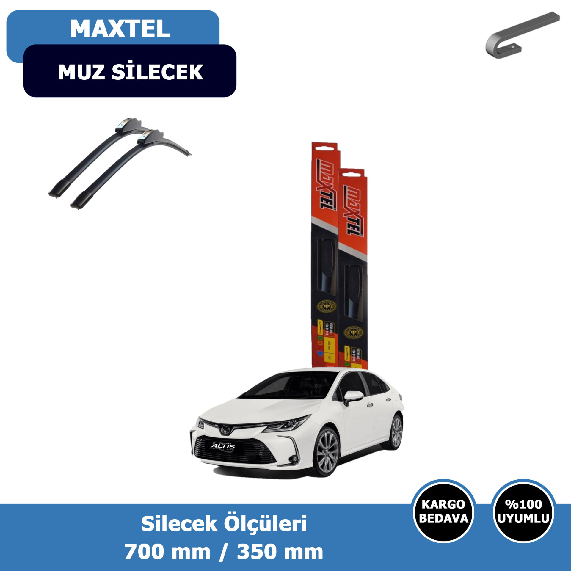 Toyota Corolla Ön Silecek Süpürgesi (2019-2025)Maxtel