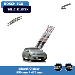 Toyota Corolla HB Ön Silecek Süpürgesi (2002-2007)Bosch Eco