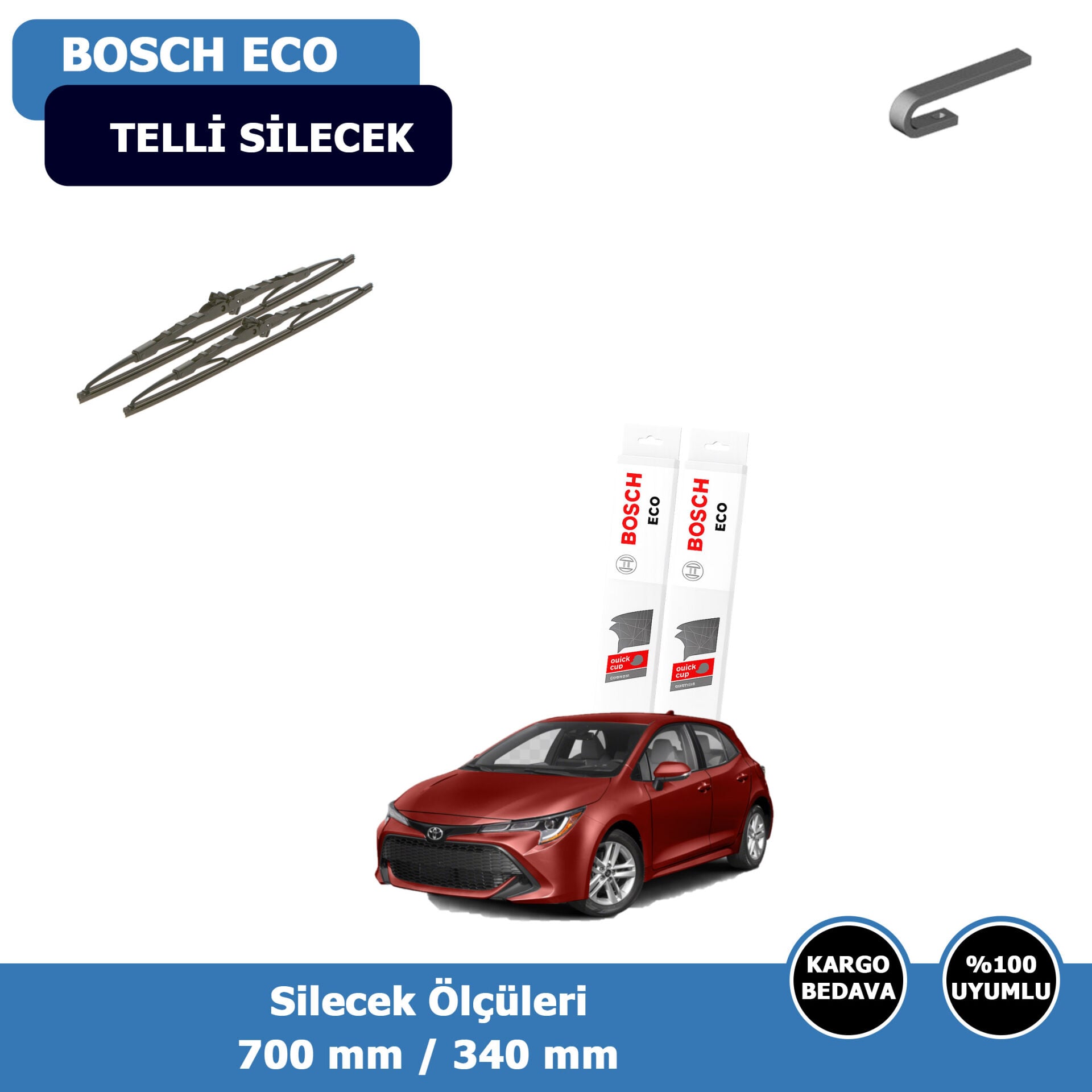 Toyota Corolla HB Ön Silecek Süpürgesi (2020-2025)Bosch Eco