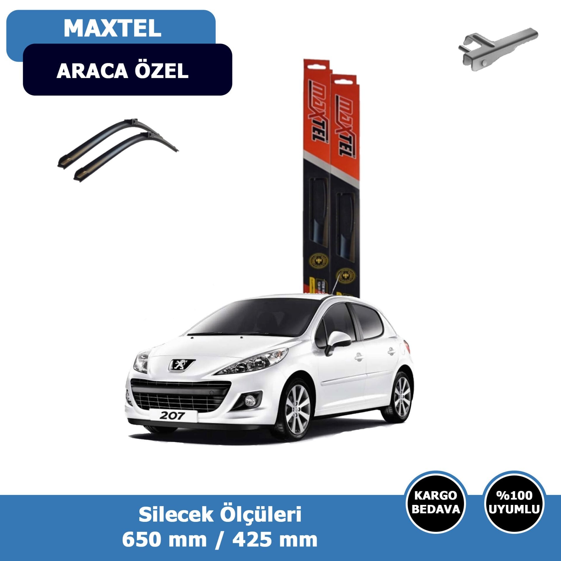 Peugeot 207 Ön Silecek Süpürgesi (2007-2012)Maxtel