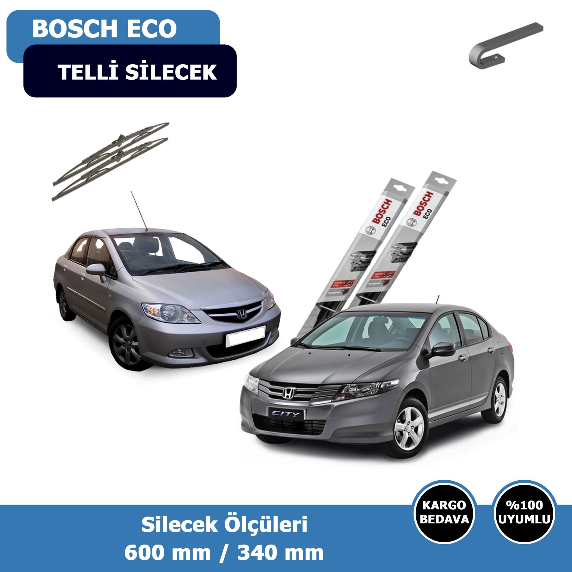 Honda City Ön Silecek Süpürgesi (2006-2011)Bosch