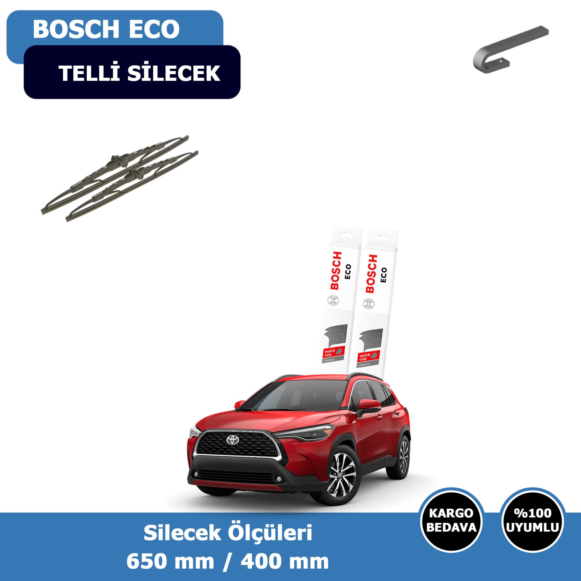 Toyota Corolla Cross Ön Silecek Süpürgesi (2022-2025)Bosch Eco