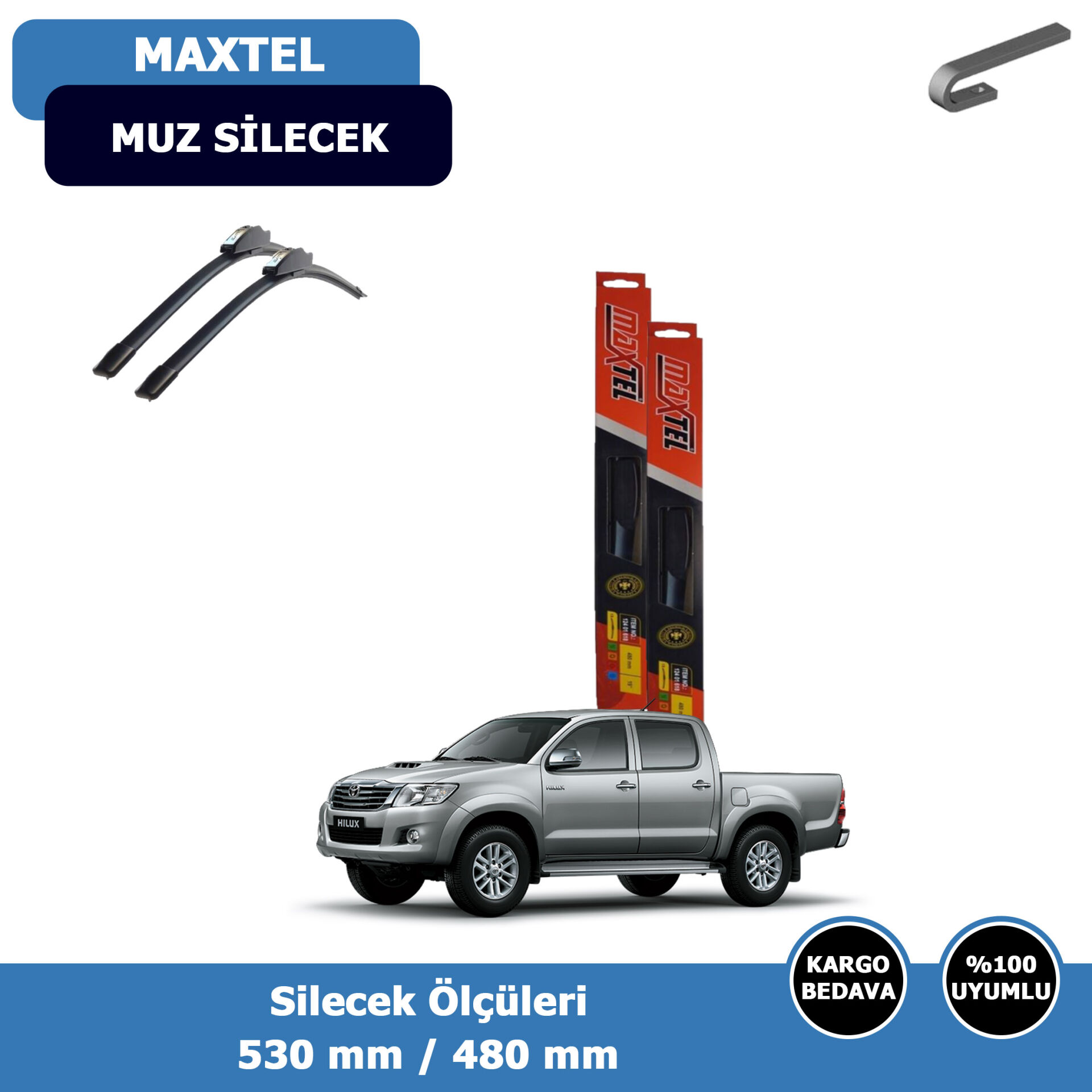 Toyota Hilux Ön Silecek Süpürgesi (2005-2015)Maxtel