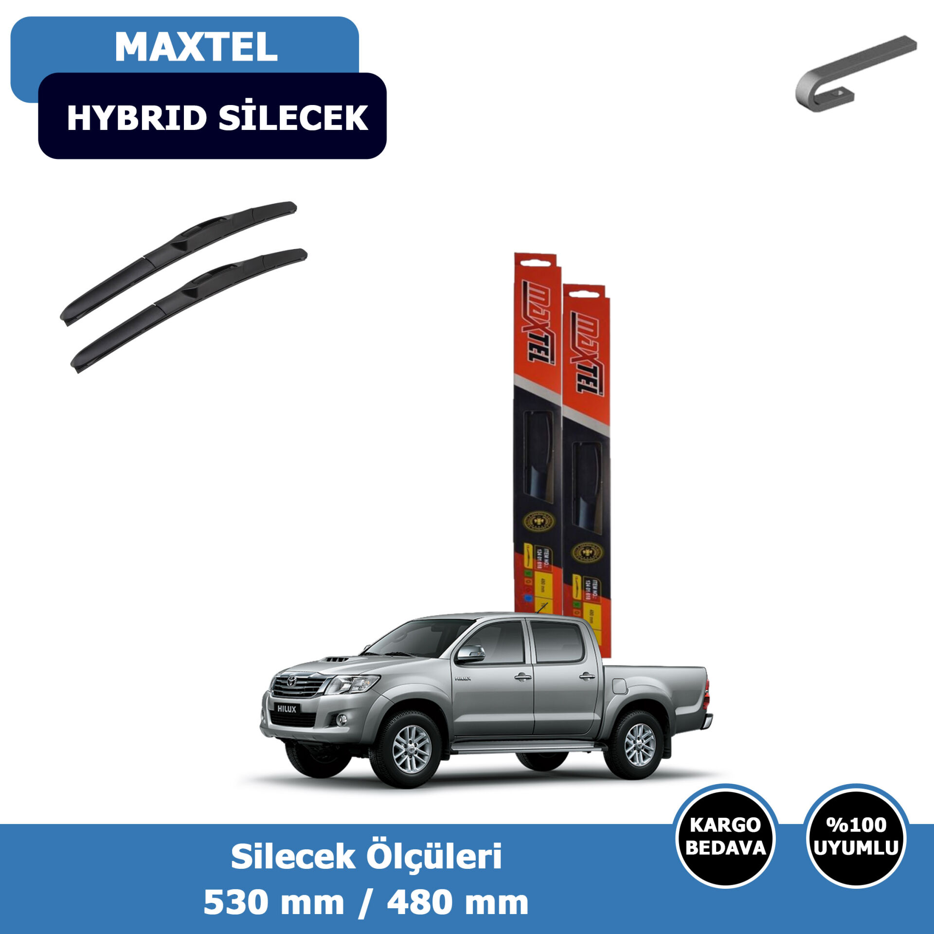 Toyota Hilux Ön Silecek Süpürgesi Hybrid (2005-2015)Maxtel