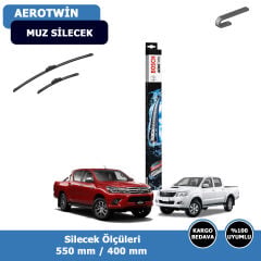 Toyota Hilux Ön Silecek Süpürgesi (2016-2025)Bosch Aerotwin