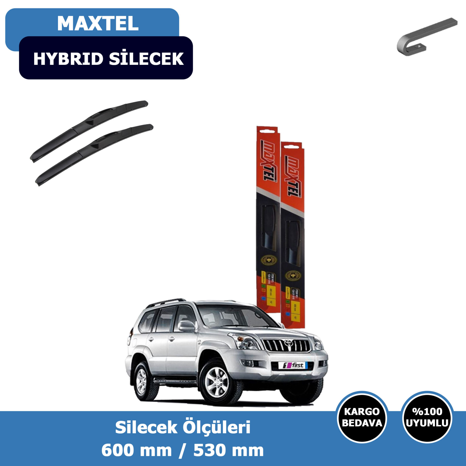 Toyota Land Cruiser Ön Silecek Süpürgesi Hybrid (2007-2009)Maxtel
