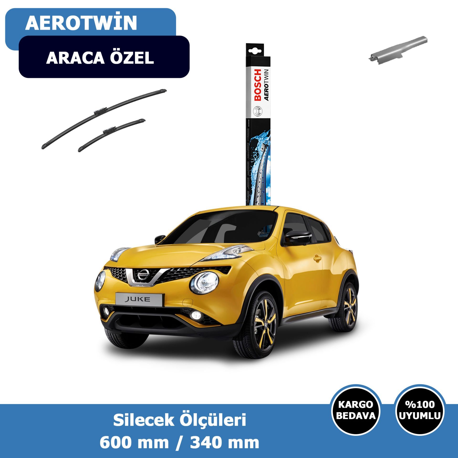 Nissan Juke Ön Silecek Süpürgesi (2017-2019)Bosch Aerotwin