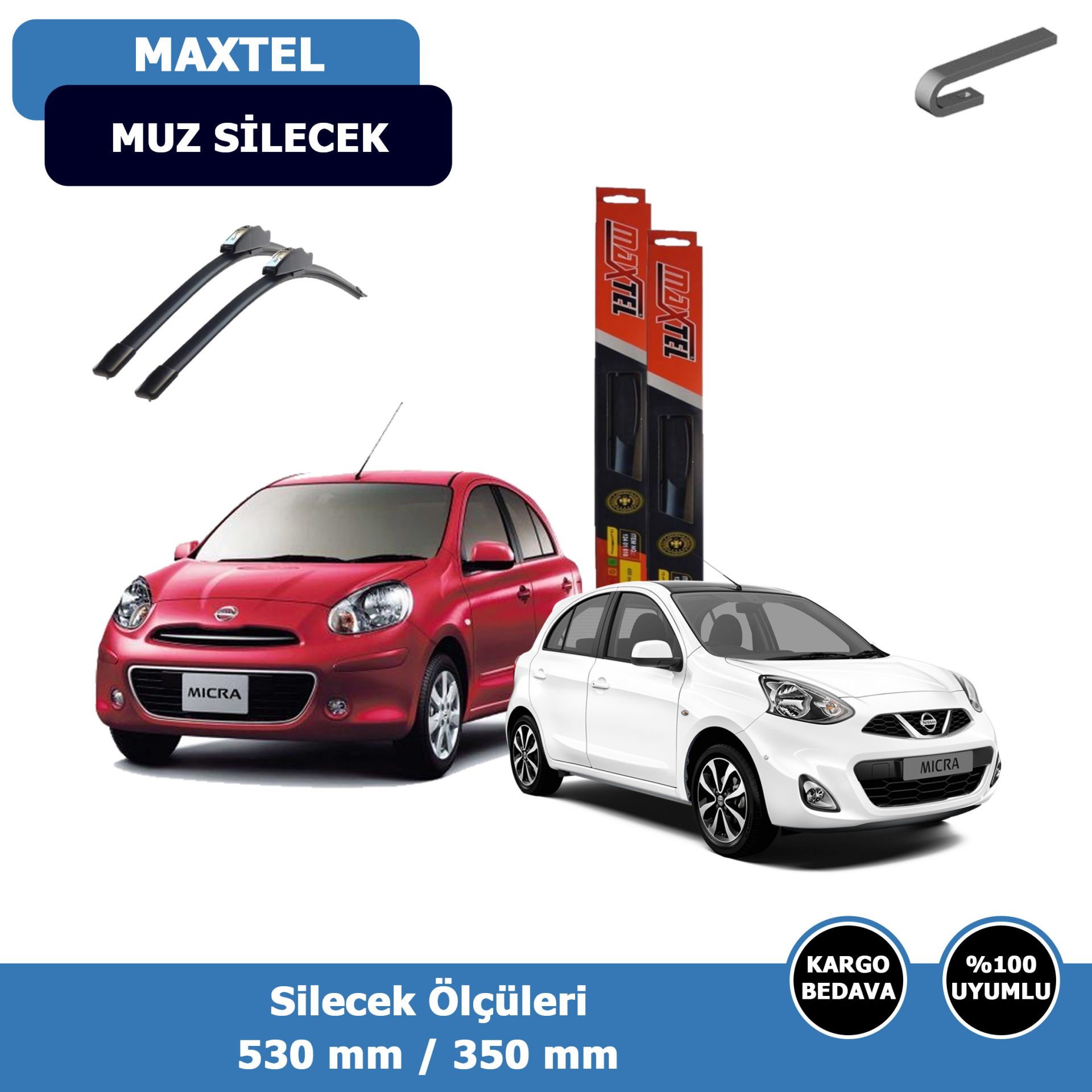 Nissan Micra Ön Silecek Süpürgesi (2011-2020)Maxtel
