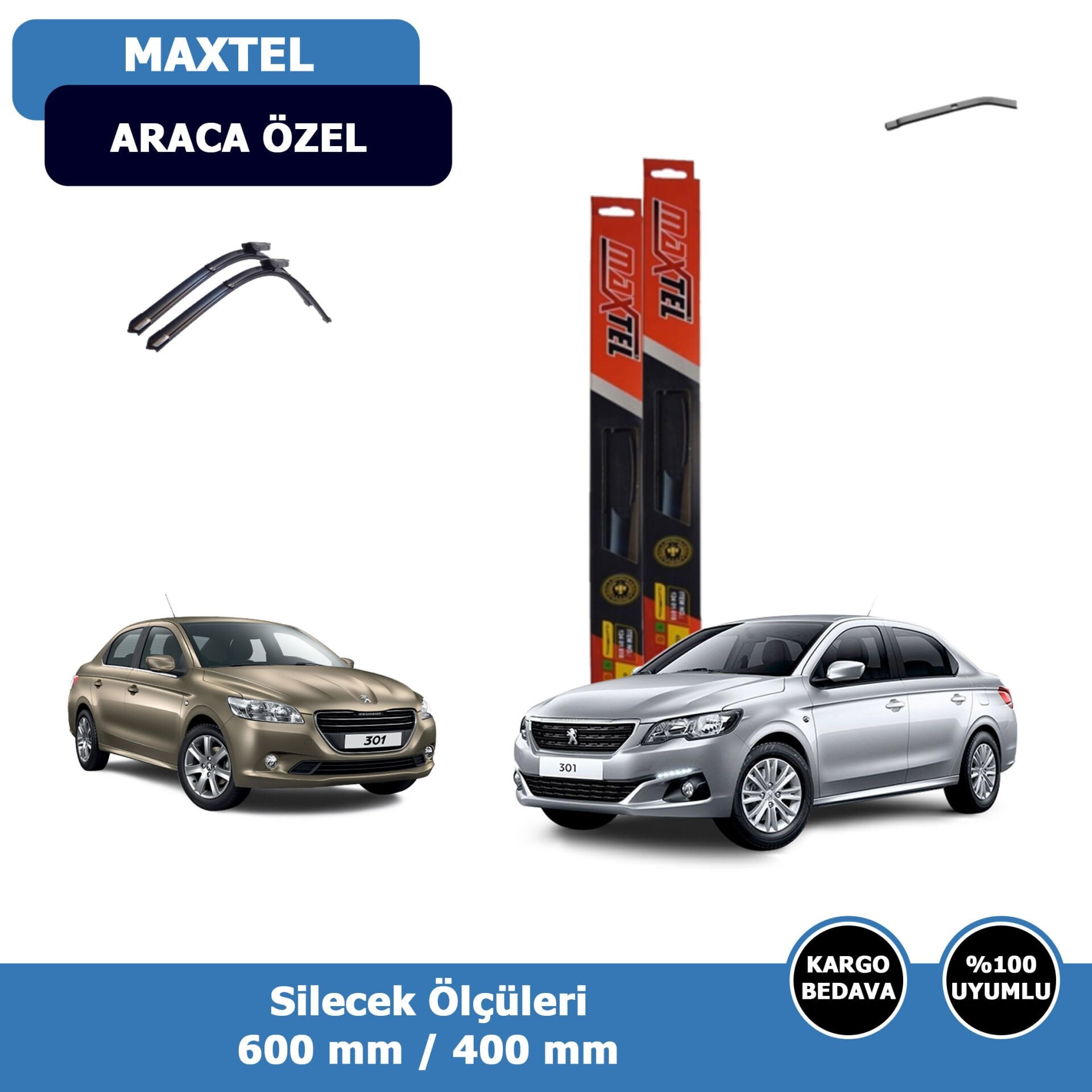 Peugeot 301 Ön Silecek Süpürgesi (2012-2020)Maxtel
