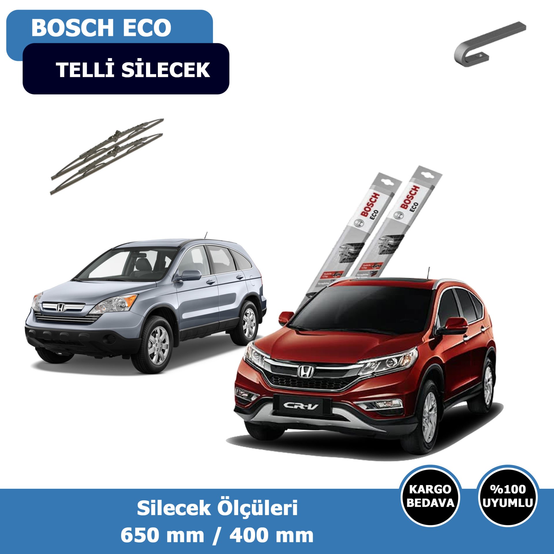 Honda CRV Ön Silecek Süpürgesi (2007-2022)Bosch