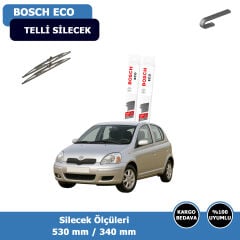 Toyota Yaris Ön Silecek Süpürgesi (1998-2005)Bosch Eco