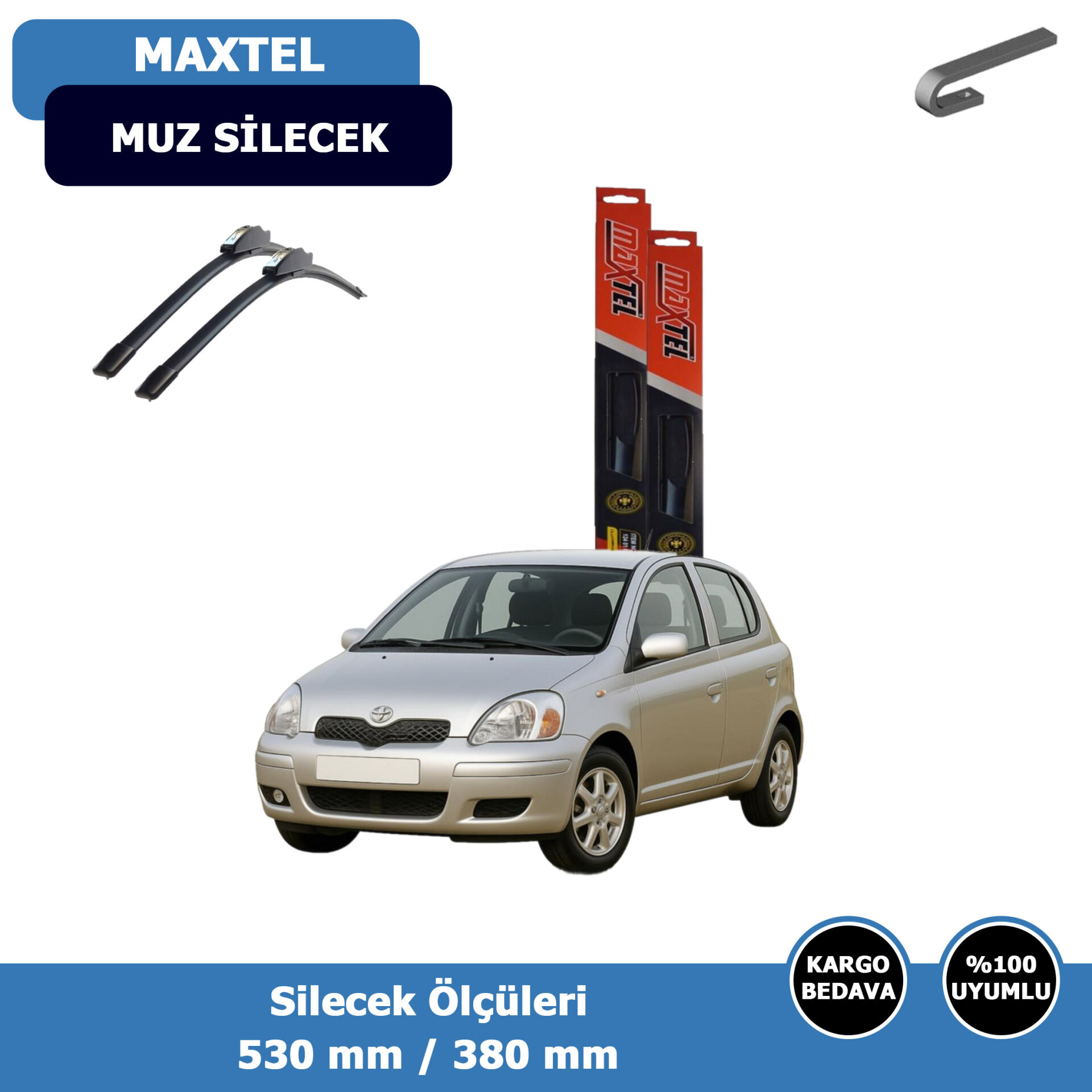 Toyota Yaris Ön Silecek Süpürgesi (1998-2005)Maxtel