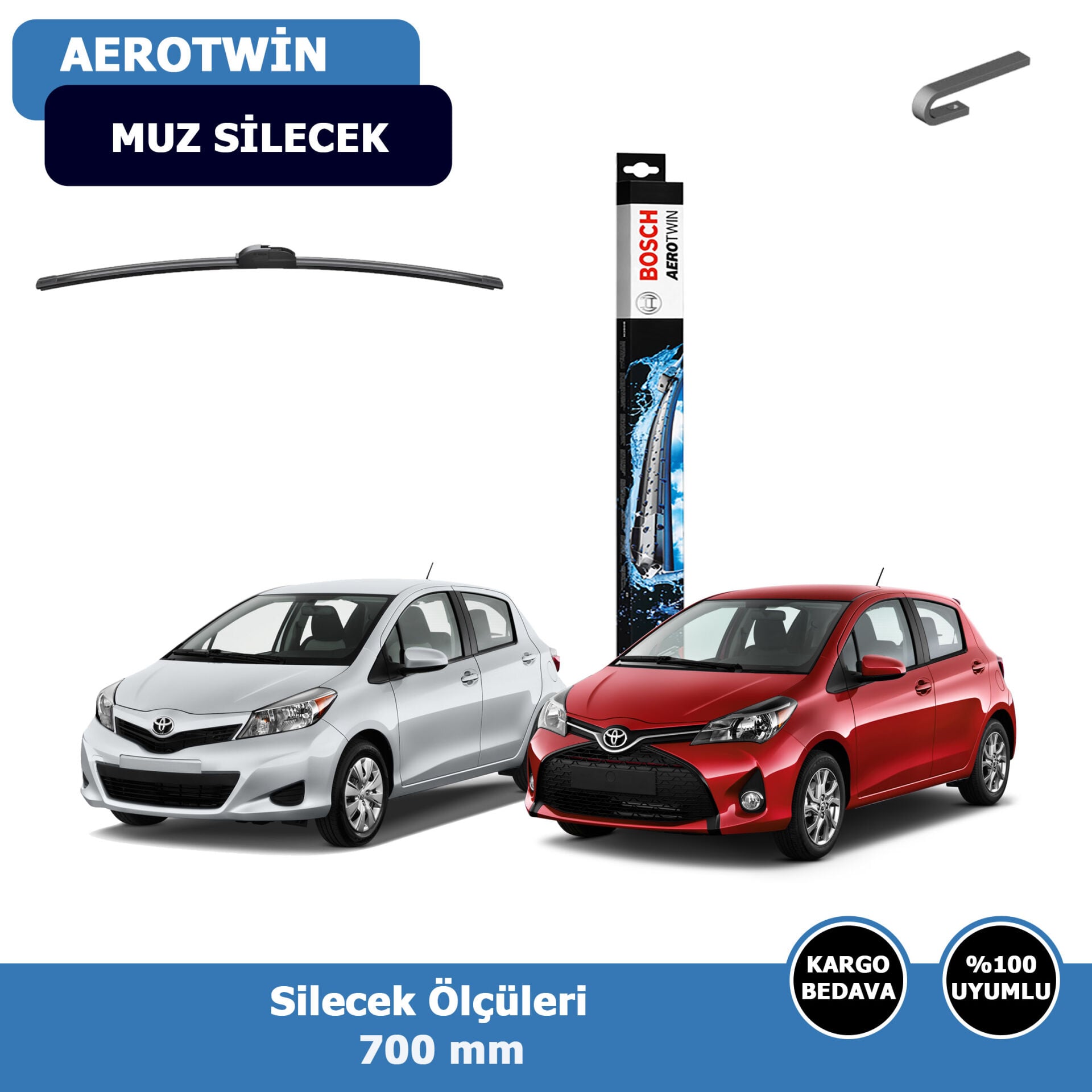 Toyota Yaris Ön Silecek Süpürgesi (2012-2019)Bosch Aerotwin