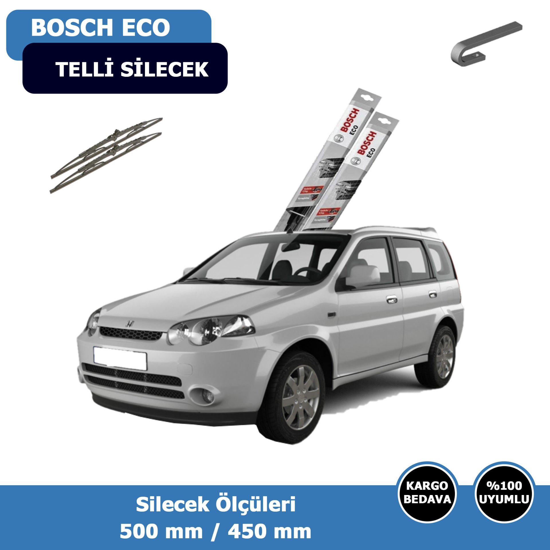 Honda HR-V Ön Silecek Süpürgesi (1999-2006)Bosch Eco