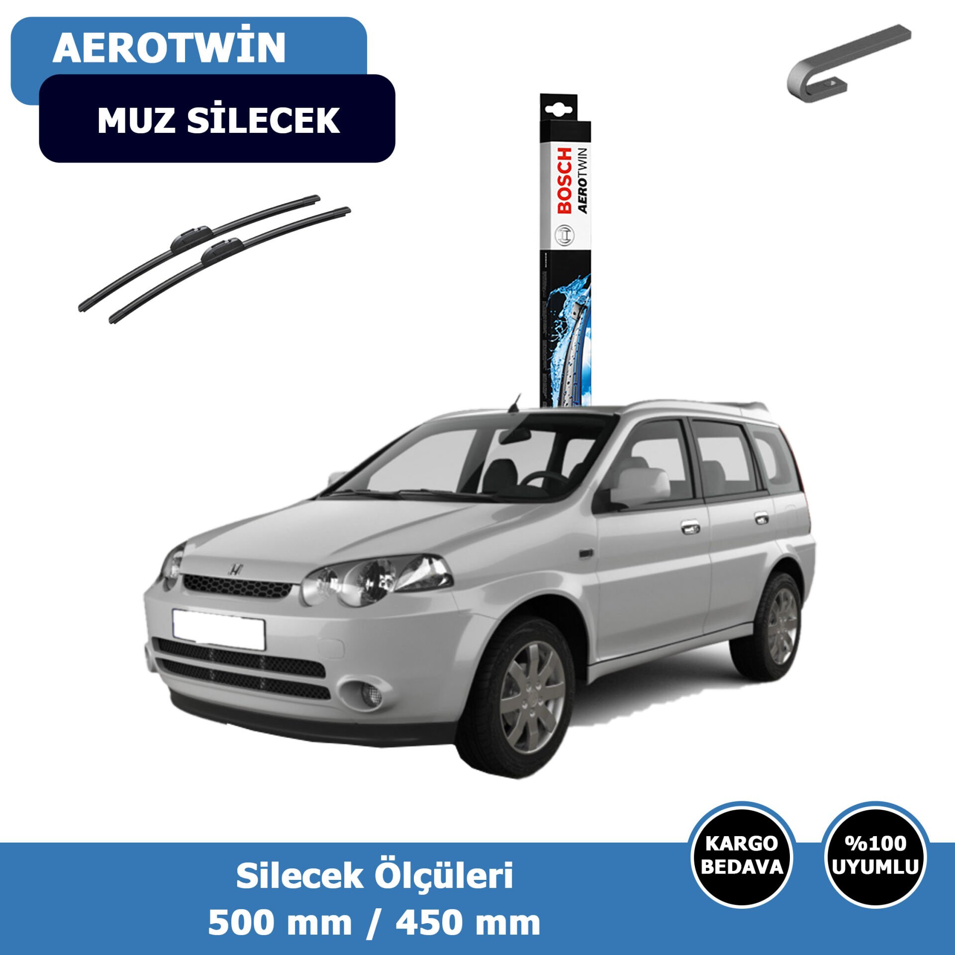 Honda HR-V Ön Silecek Süpürgesi (1999-2006)Bosch Aerotwin