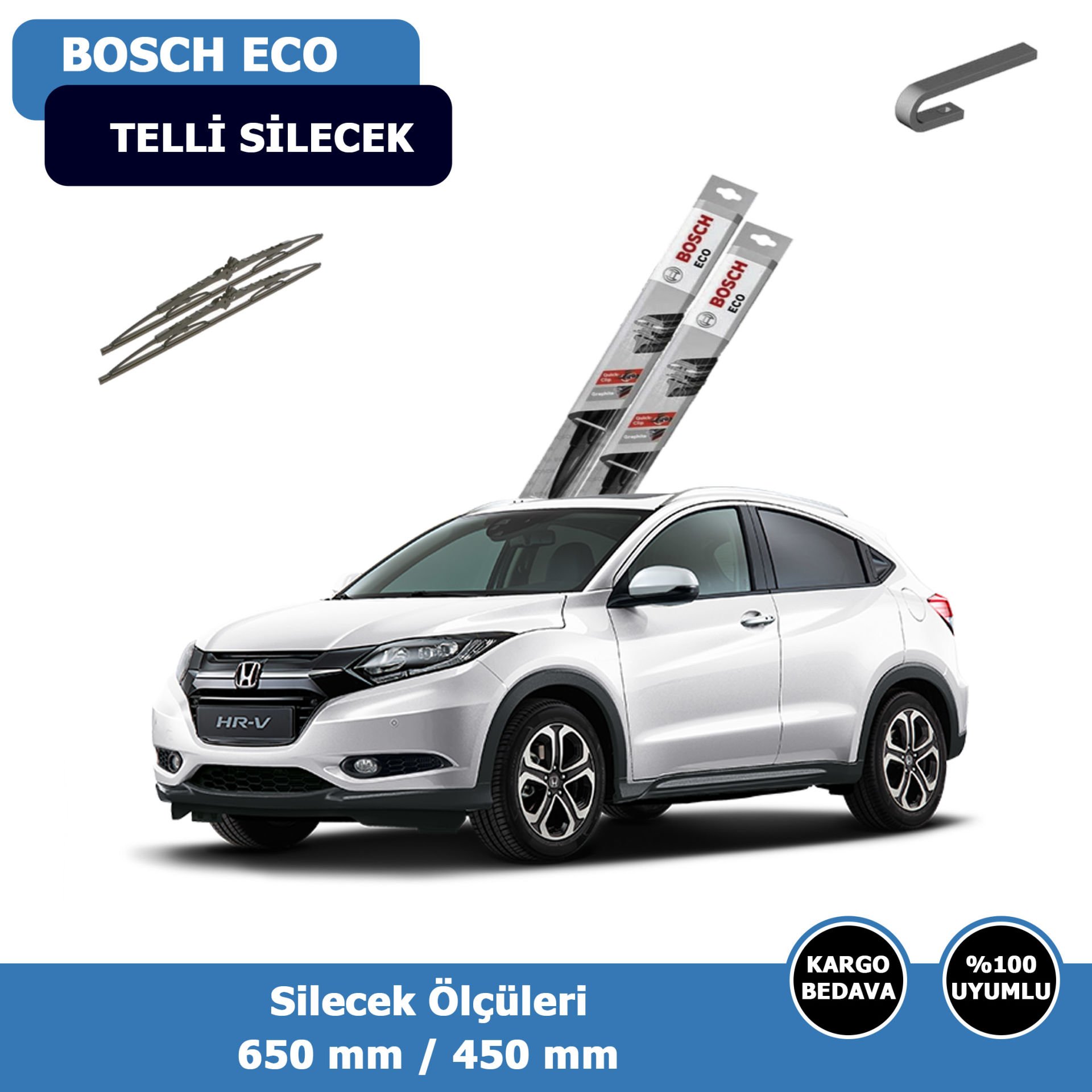 Honda HR-V Ön Silecek Süpürgesi (2015-2020)Bosch Eco