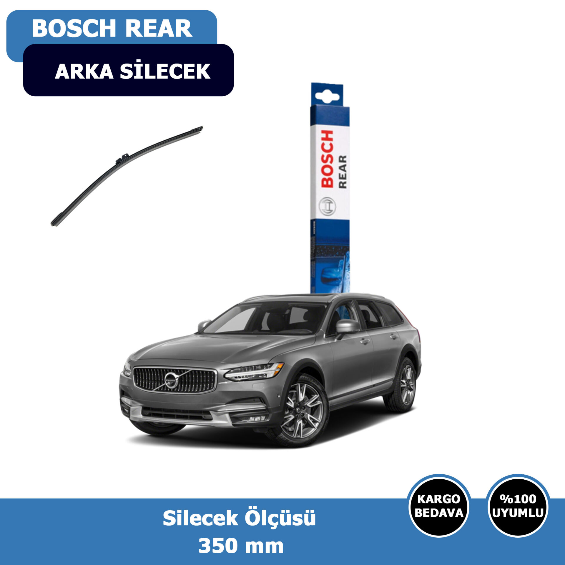 Volvo V90 Cross Country Arka Silecek Süpürgesi (2018-2024)Bosch Rear