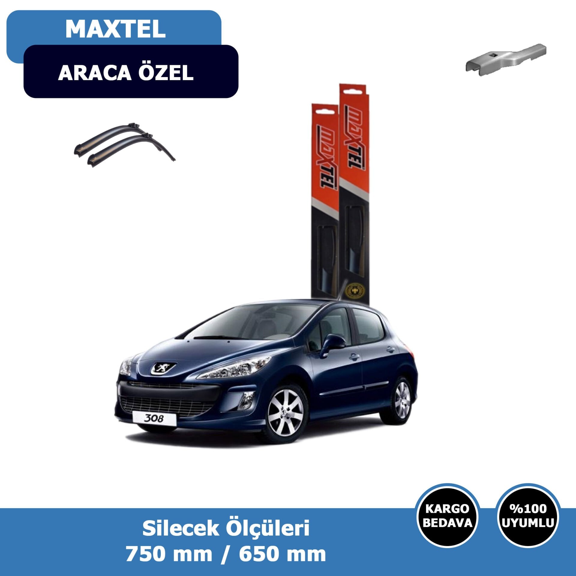 Peugeot 308 Ön Silecek Süpürgesi (2007-2013)Maxtel