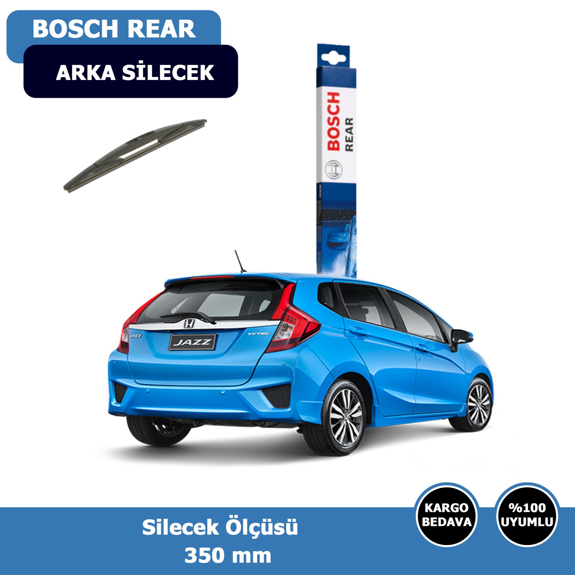 Honda Jazz Arka Silecek Süpürgesi (2016-2022)Bosch