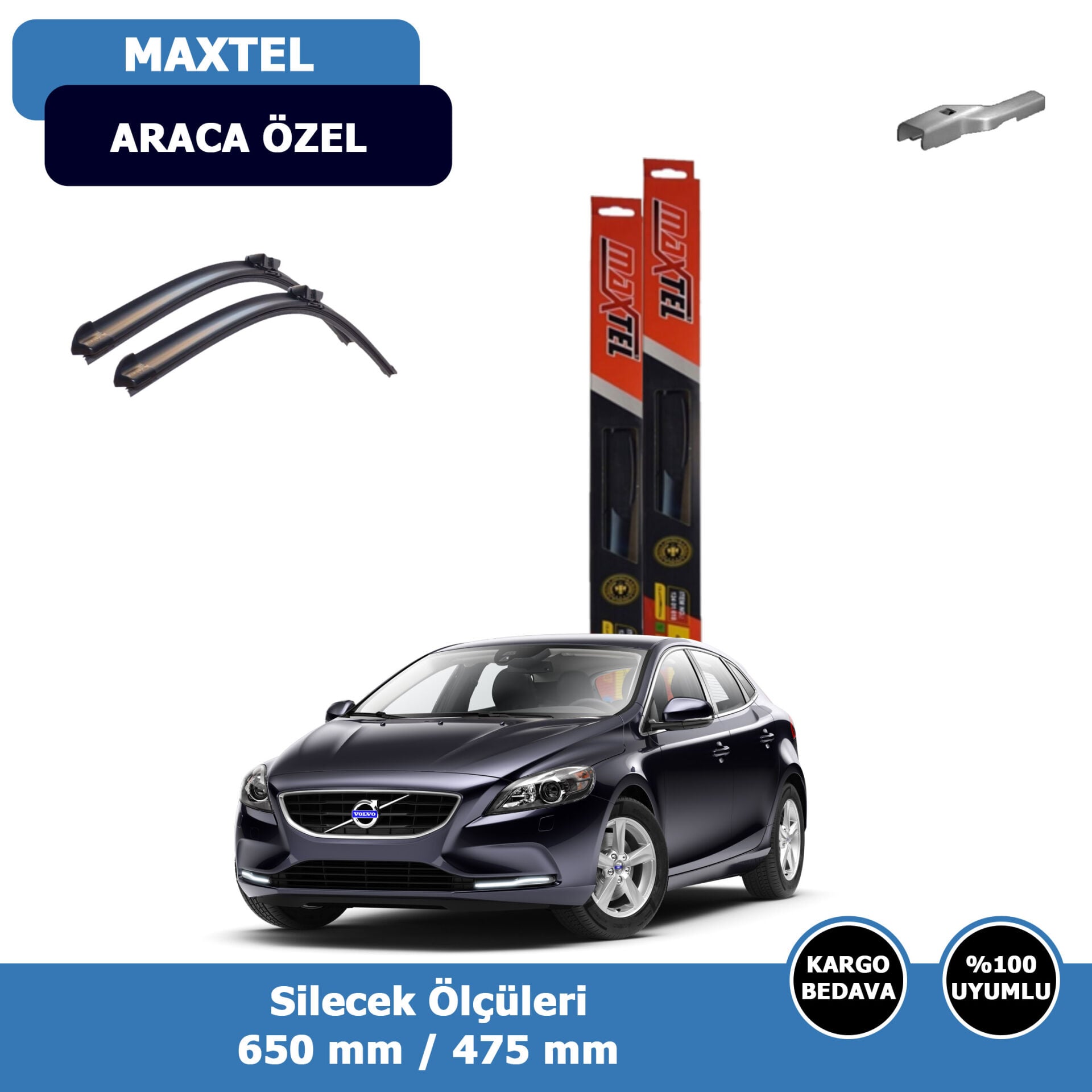 Volvo V40 Ön Silecek Süpürgesi (2013-2019)Maxtel