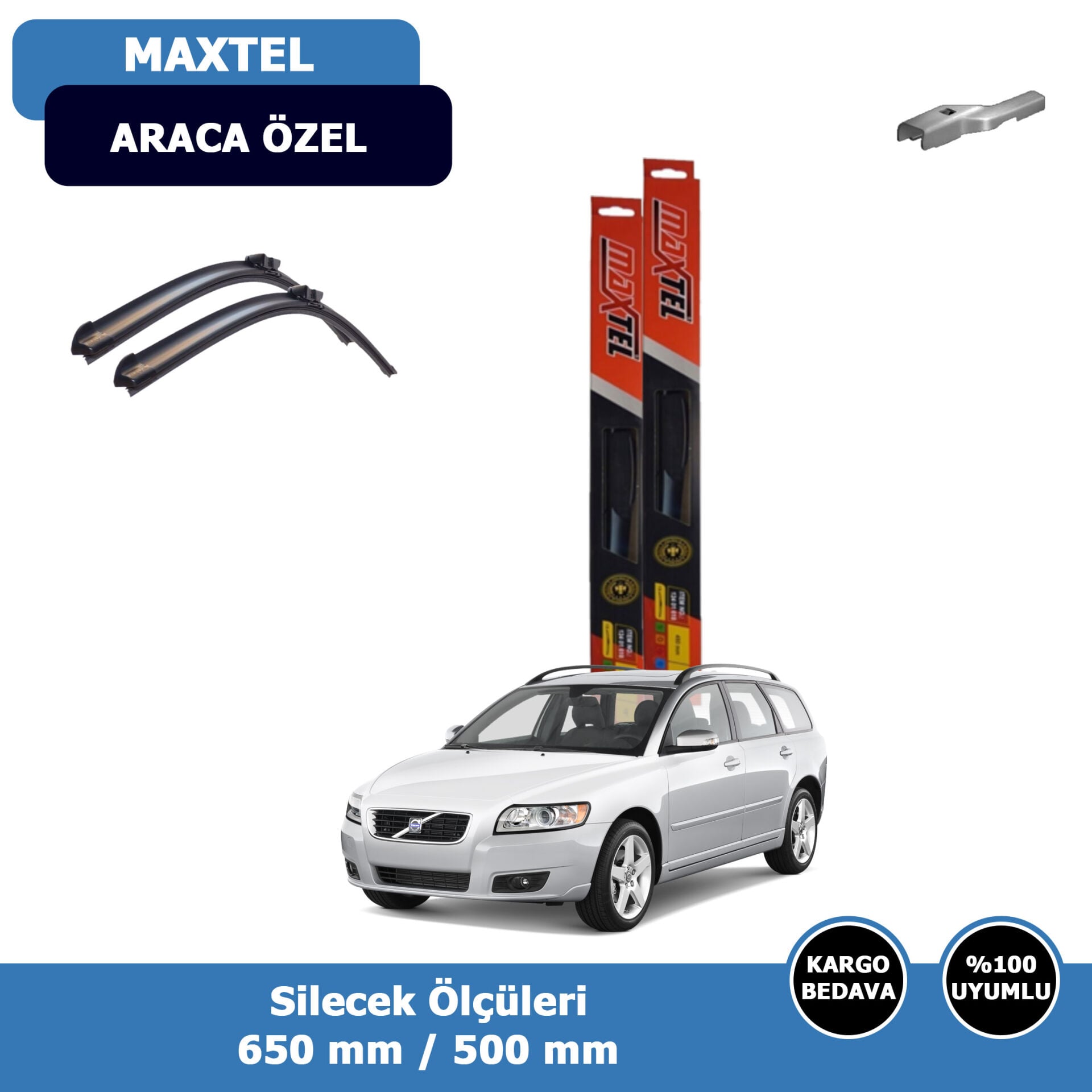 Volvo V50 Ön Silecek Süpürgesi (2006-2012)Maxtel