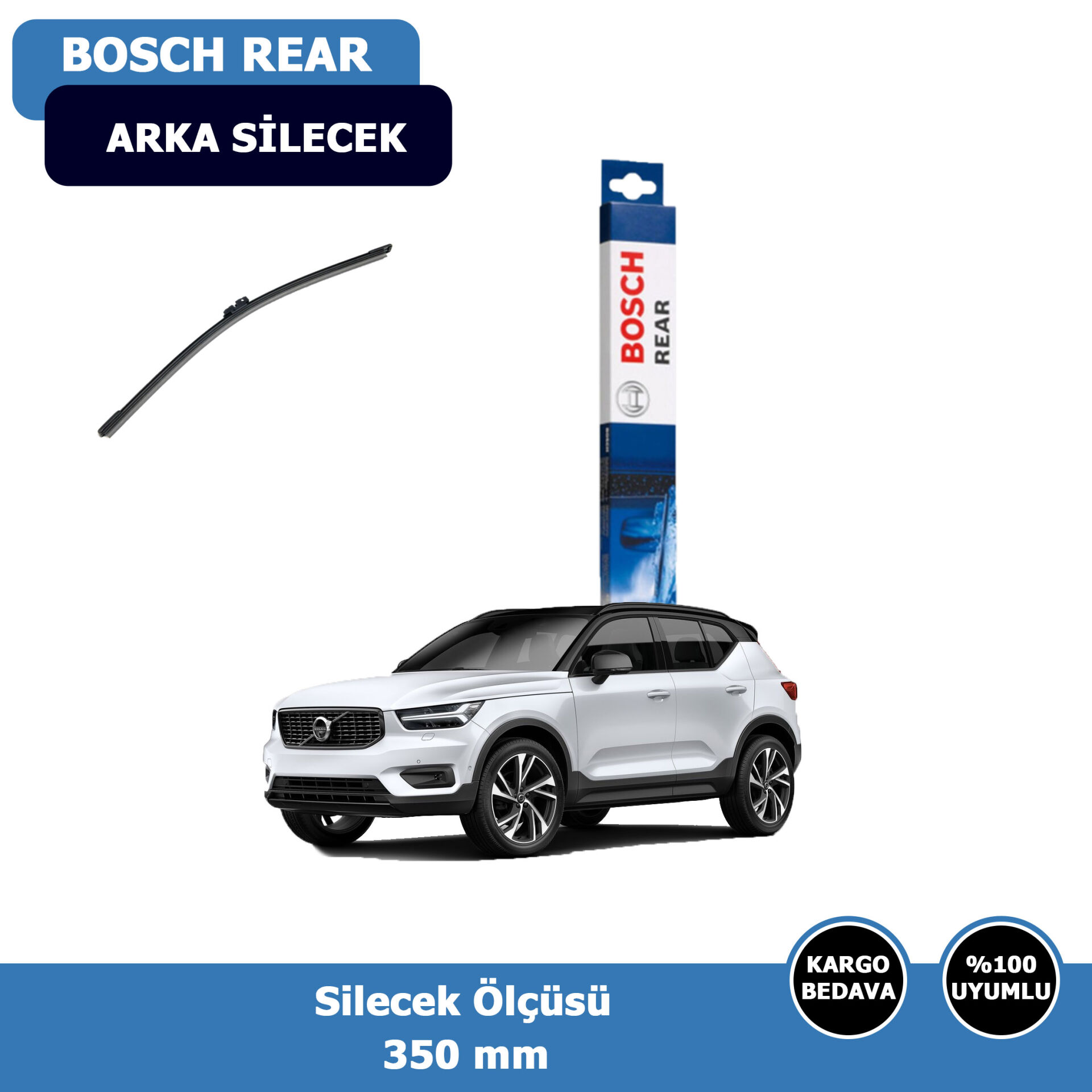 Volvo XC40 Arka Silecek Süpürgesi (2018-2025)Bosch Rear