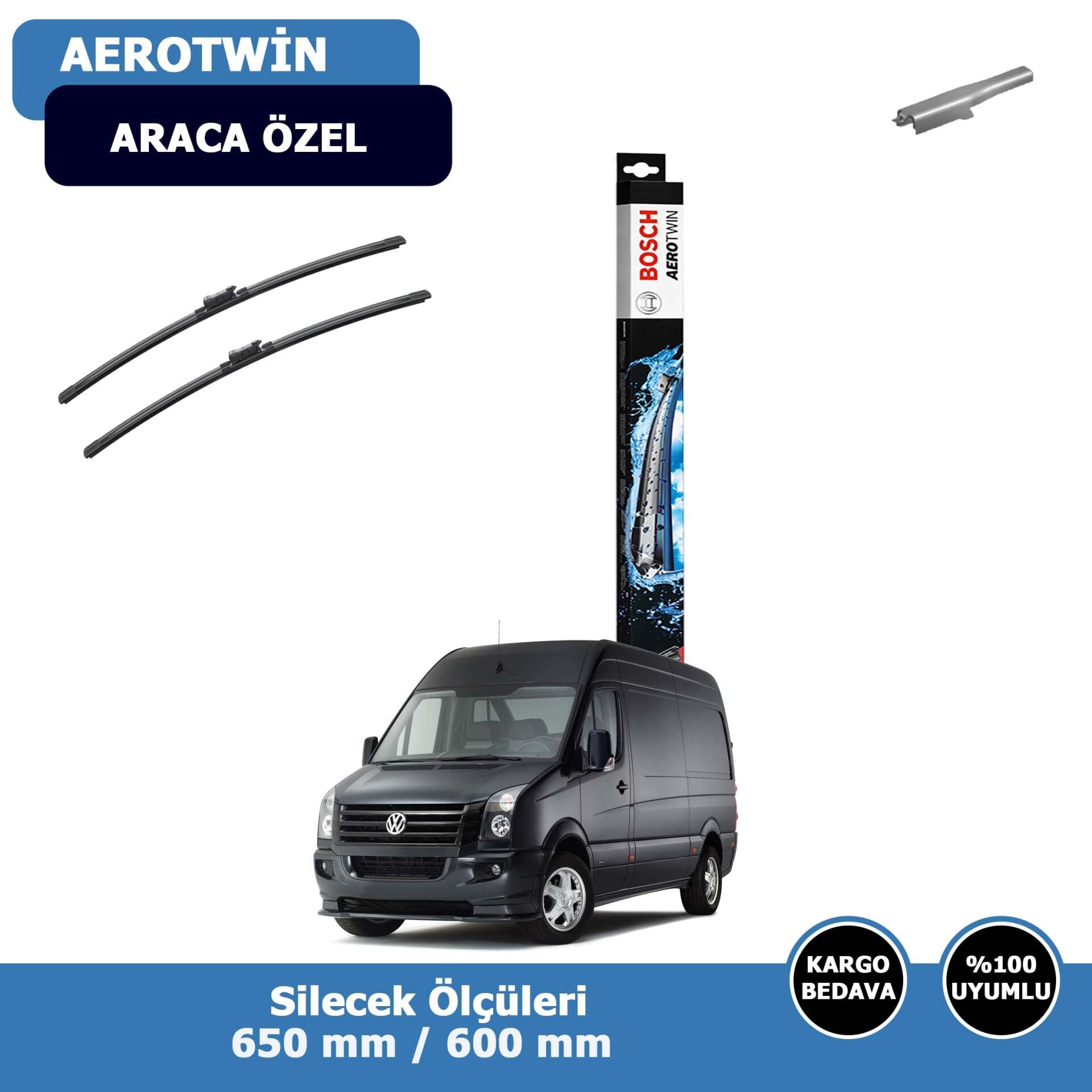 Volkswagen Crafter Ön Silecek Süpürgesi (2006-2016)Bosch Aerotwin