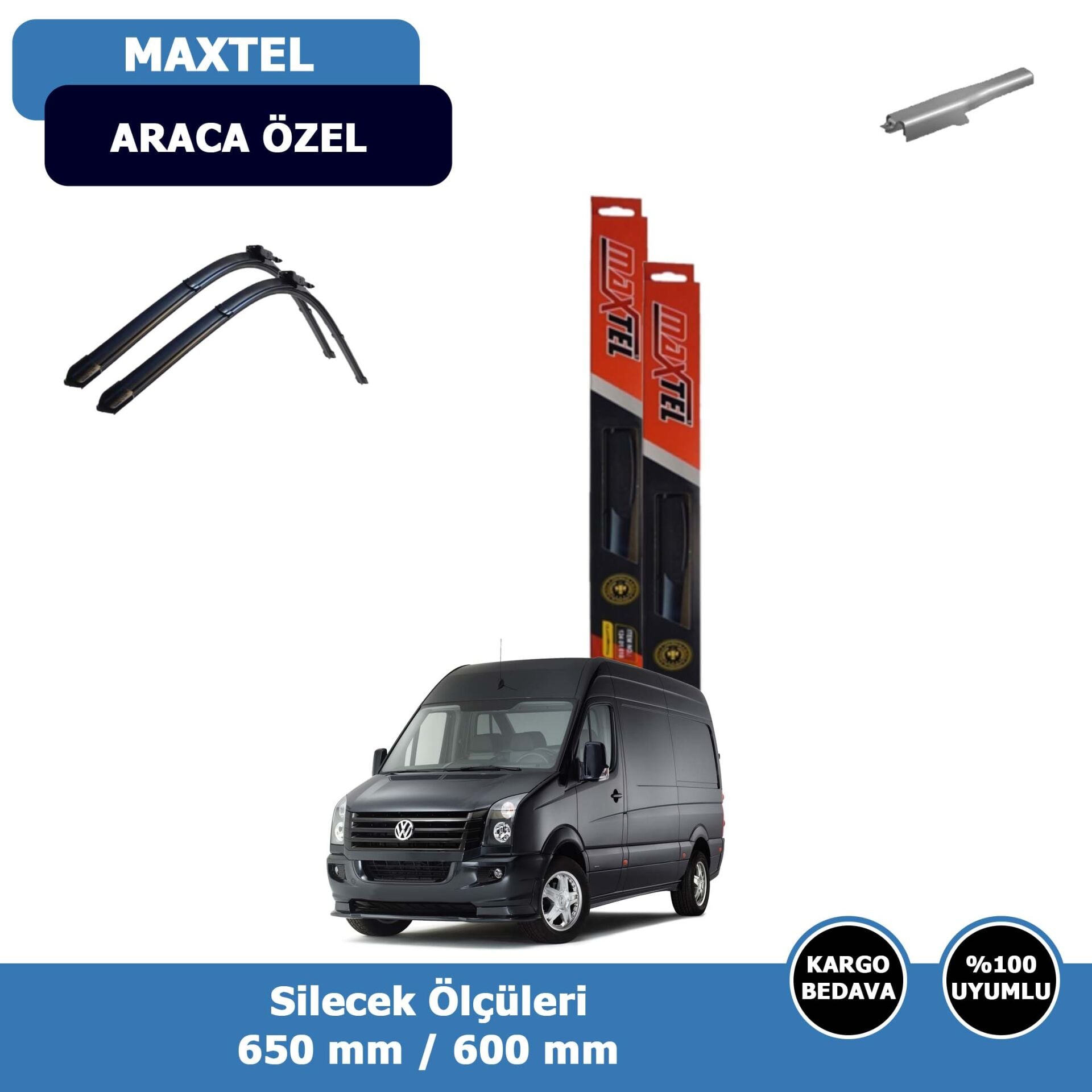 Volkswagen Crafter Ön Silecek Süpürgesi (2006-2016)Maxtel